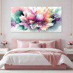 Tableau fleur-abstraction