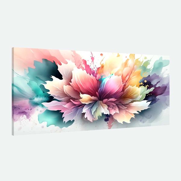 Tableau fleur-abstraction