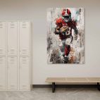 Tableau football americain salon