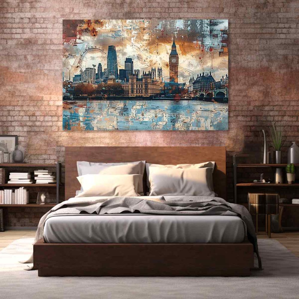 Tableau Londres style industriel Tableau Londres style industriel