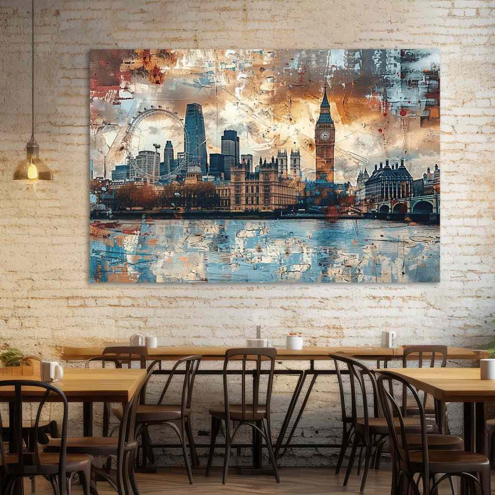 Tableau Londres style industriel Tableau Londres style industriel
