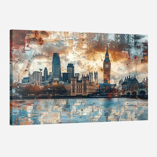 Tableau Londres style industriel Tableau Londres style industriel