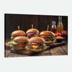 Tableau restaurant fast food hamburger