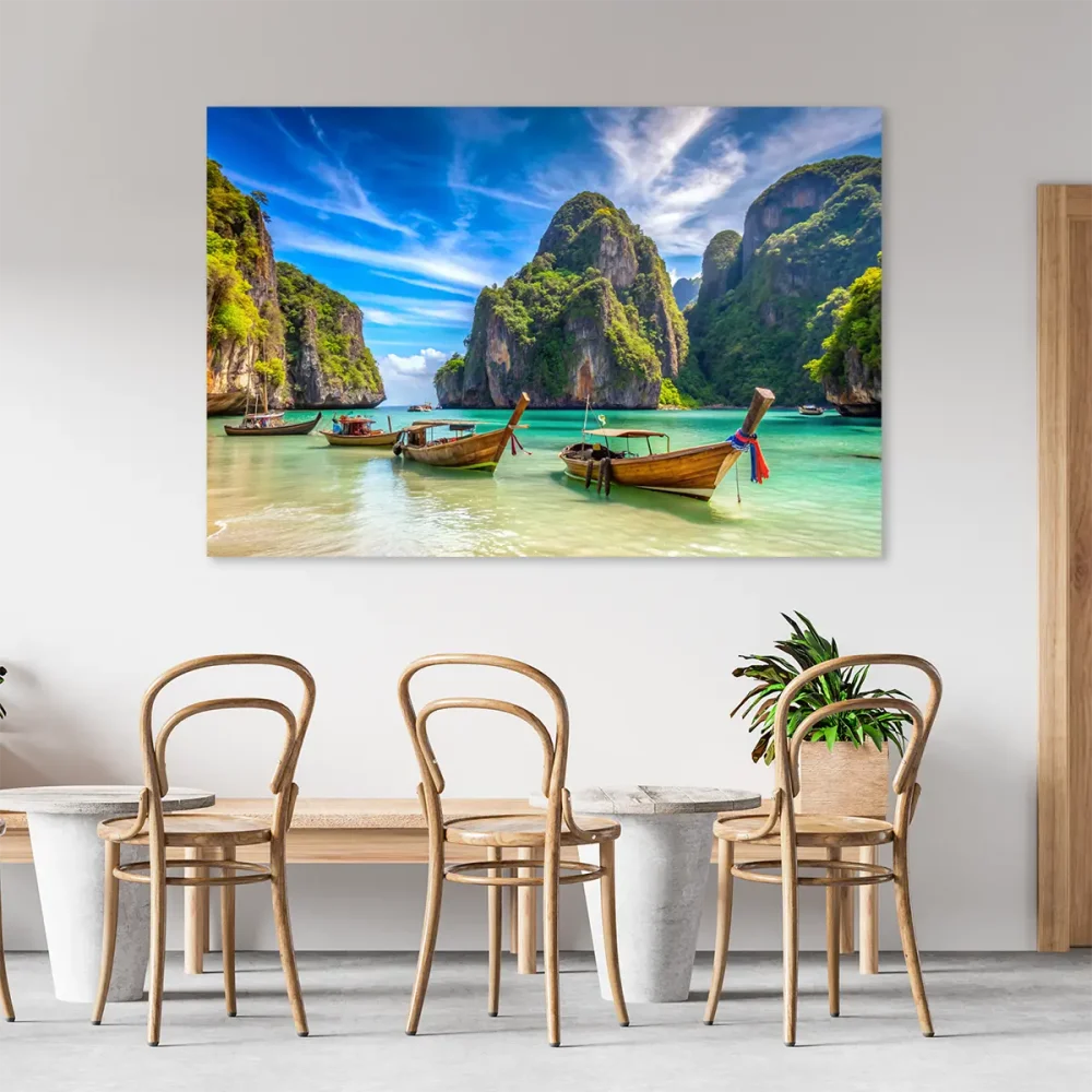 Tableau restaurant thaïlandais paysage Tableau restaurant thaïlandais paysage