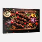 Tableau restaurant turc brochettes