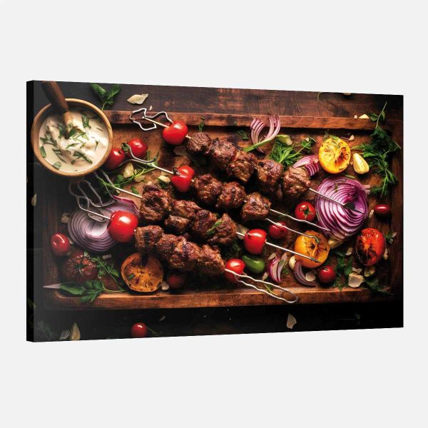 Tableau restaurant turc brochettes Tableau restaurant turc brochettes