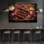Tableau restaurant turc brochettes