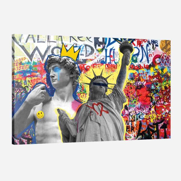 Tableau street art statues