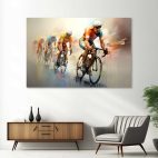 Tableau vélo peloton course