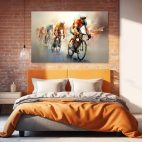 Tableau vélo peloton course