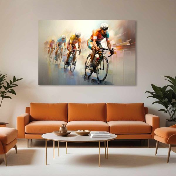 Tableau vélo peloton course
