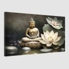 Tableau zen-Bouddha fleur