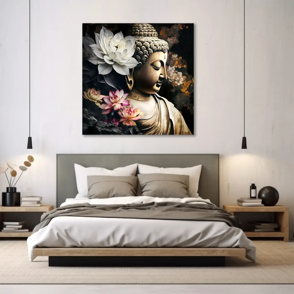 Tableau zen bouddha salon Tableau zen bouddha salon