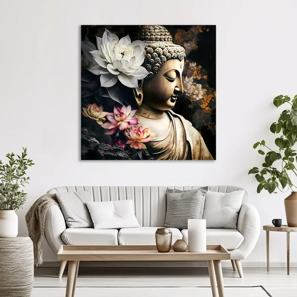 Tableau zen bouddha salon Tableau zen bouddha salon
