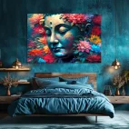 Tableau zen couleur fleur