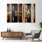 Tableau africain geometrique