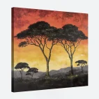 Tableau africain paysage