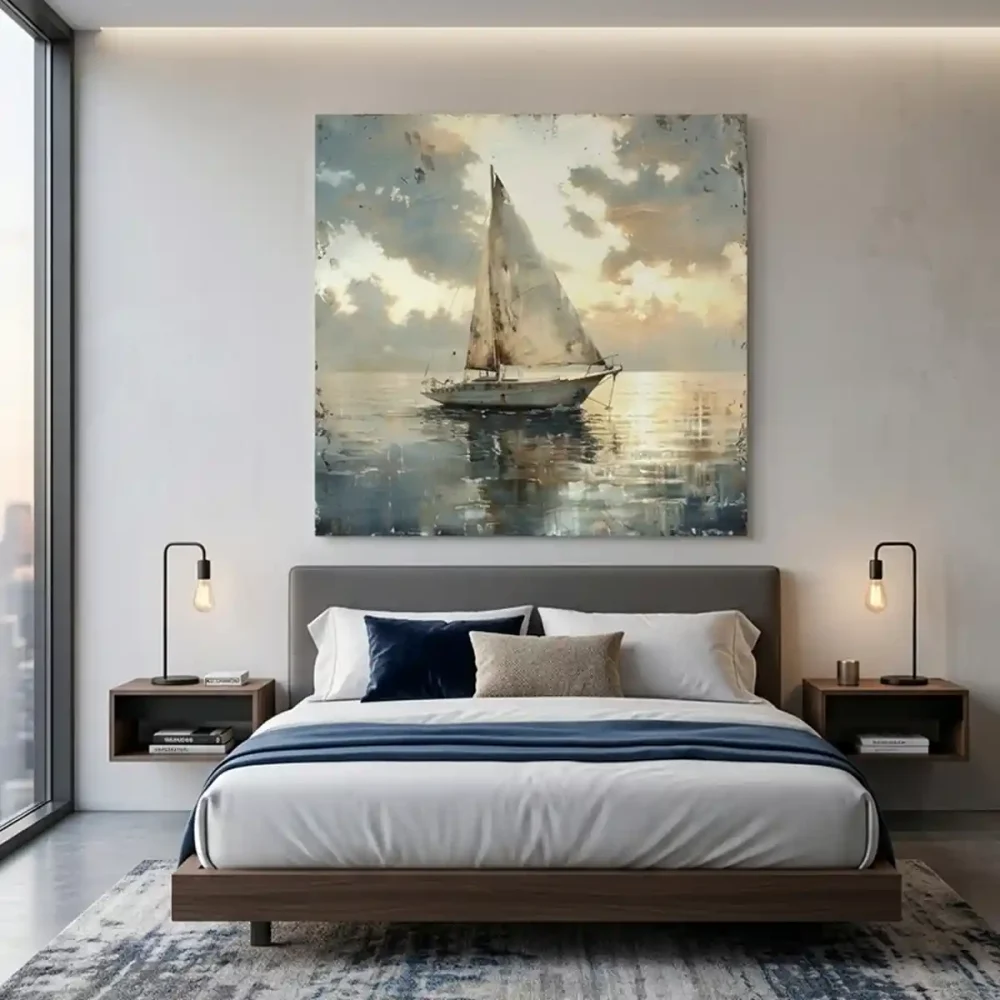 Tableau bateau voilier moderne Tableau bateau voilier moderne