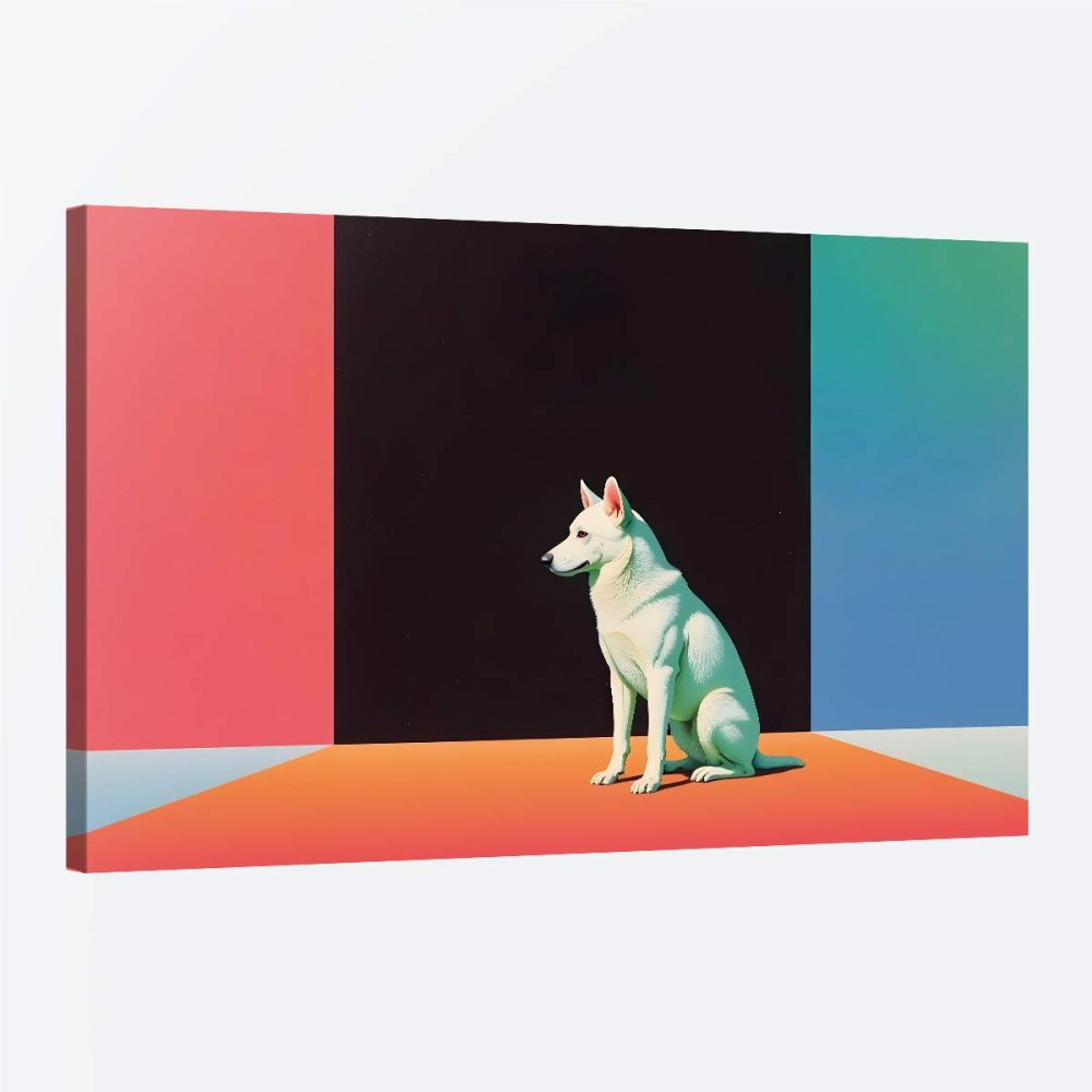 Tableau chien moderne Tableau chien moderne