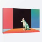 Tableau chien moderne