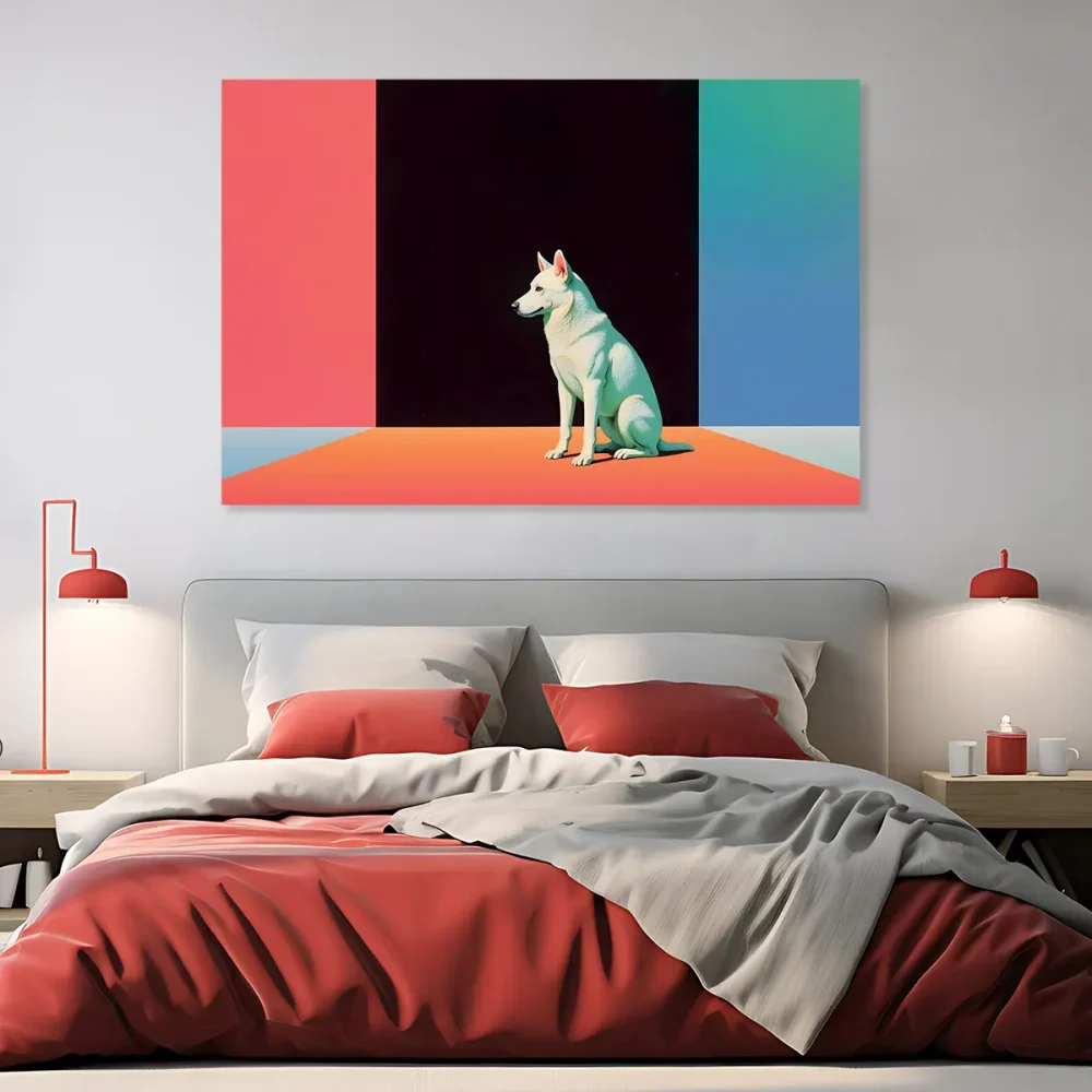 Tableau chien moderne Tableau chien moderne