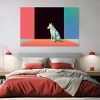 Tableau chien moderne
