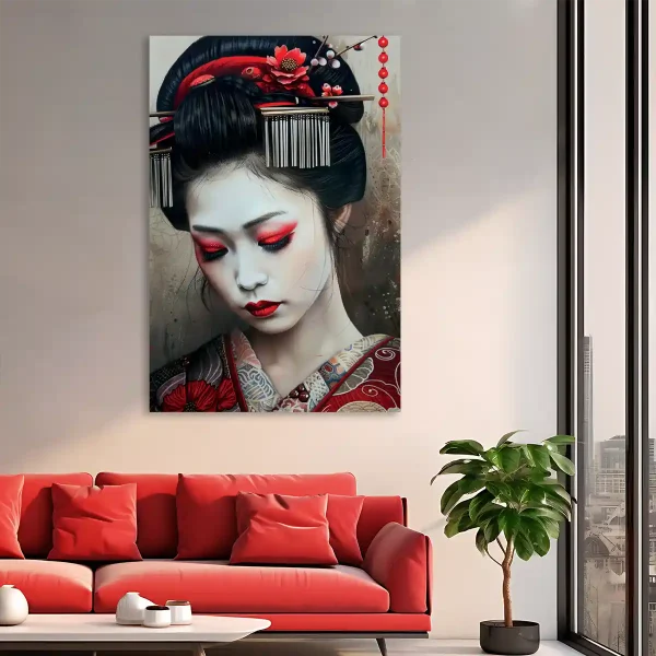 Tableau japonais geisha