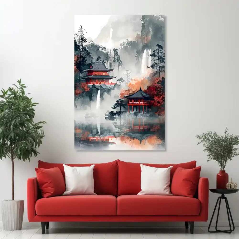 Tableau japonais paysage Tableau japonais paysage