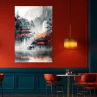 Tableau japonais paysage