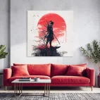 Tableau japonais samourai