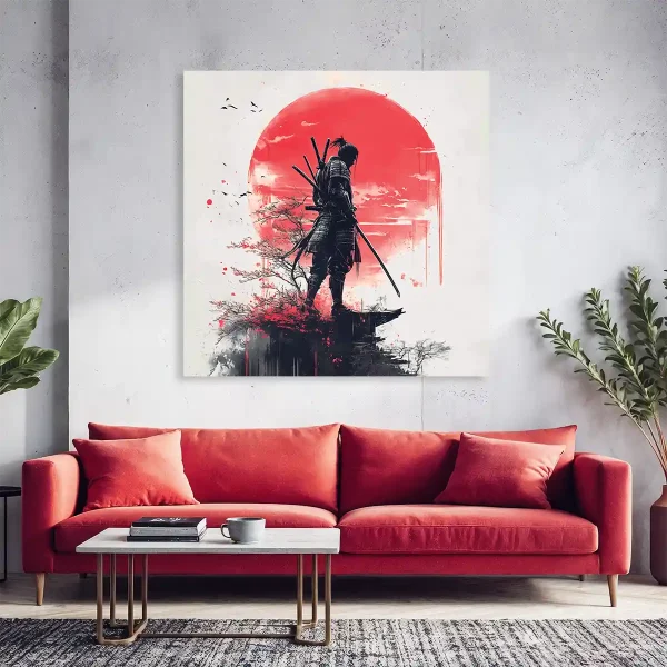 Tableau japonais samourai