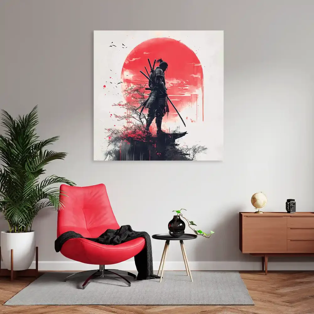 Tableau japonais samourai Tableau japonais samourai