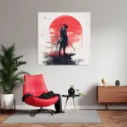 Tableau japonais samourai
