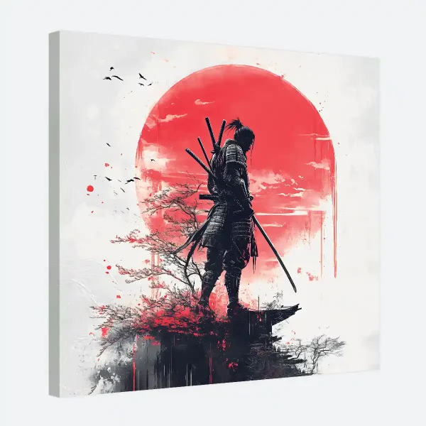 Tableau japonais samourai