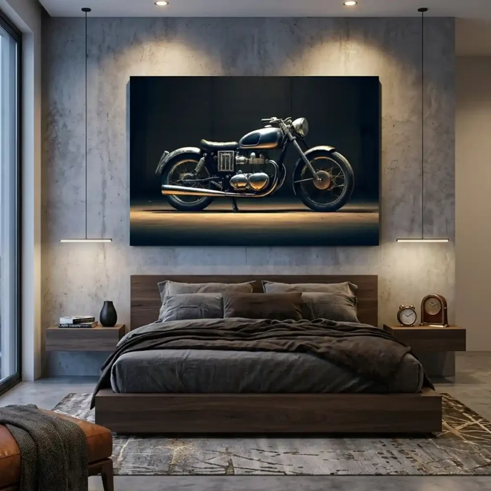 Tableau moto biker vintage Tableau moto biker vintage