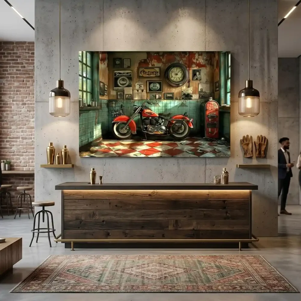 Tableau moto Harley Tableau moto Harley