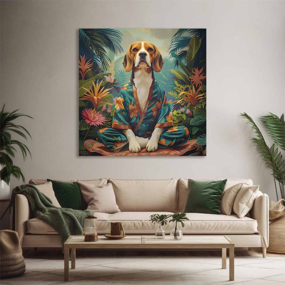 tableau chien yoga tableau chien yoga