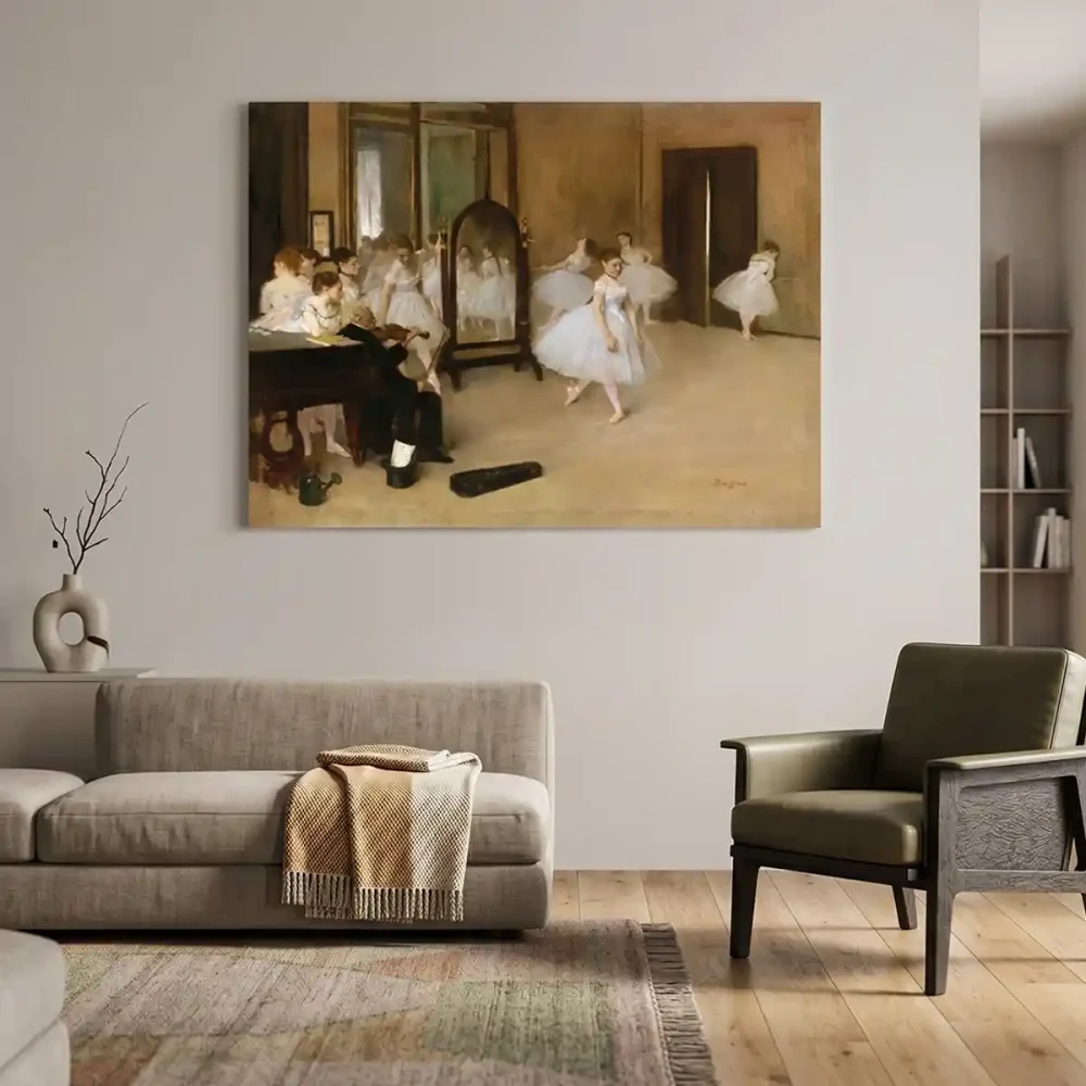 tableau Degas classe de danse tableau Degas classe de danse