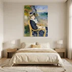 tableau Renoir femme au bord de la mer