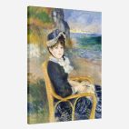 tableau Renoir femme au bord de la mer