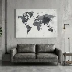 tableau carte du monde industriel