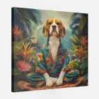 tableau chien yoga
