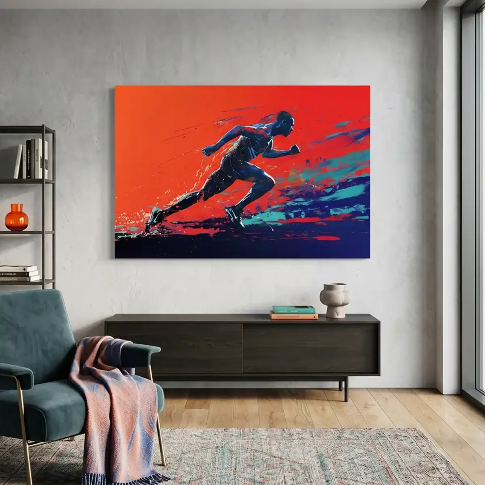 tableau-deco-athlétisme -coureur tableau deco athlétisme -coureur