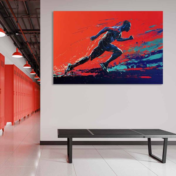 tableau deco athlétisme -coureur