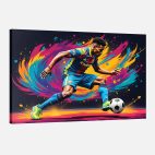 tableau deco football couleur