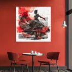 tableau espagne-danseuse flamenco