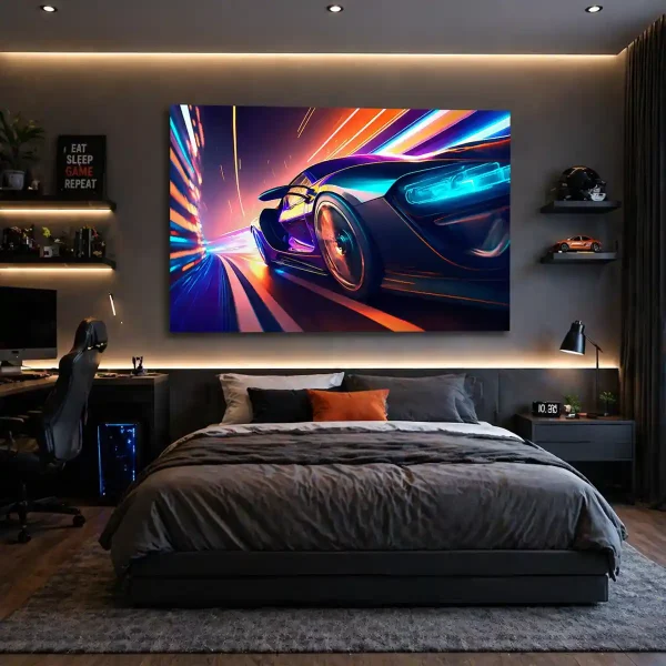 tableau gaming voiture de sport