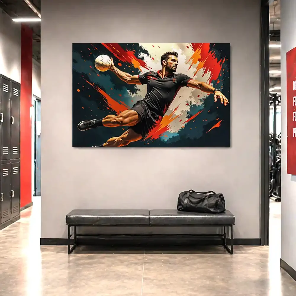 tableau handball peinture tableau handball peinture