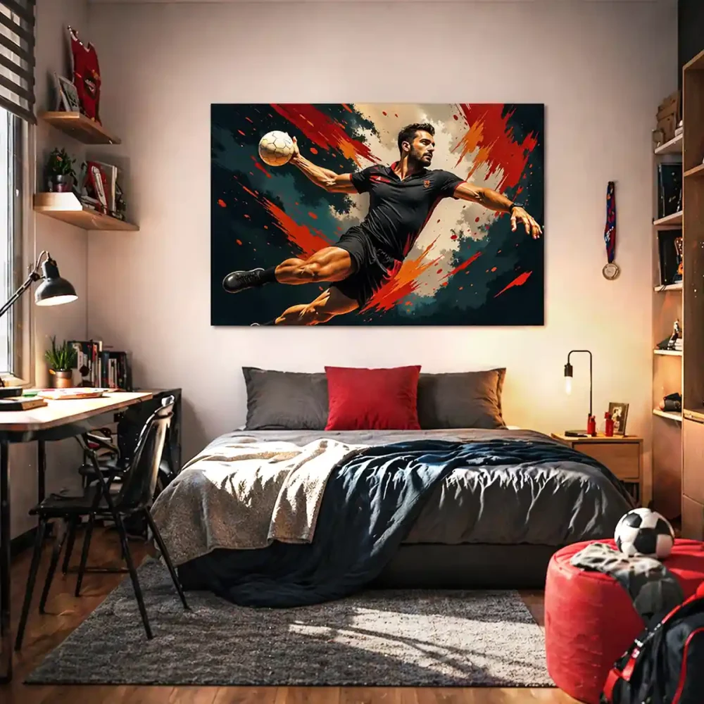 tableau handball peinture tableau handball peinture