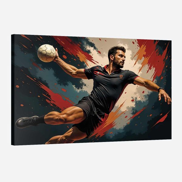 tableau handball peinture